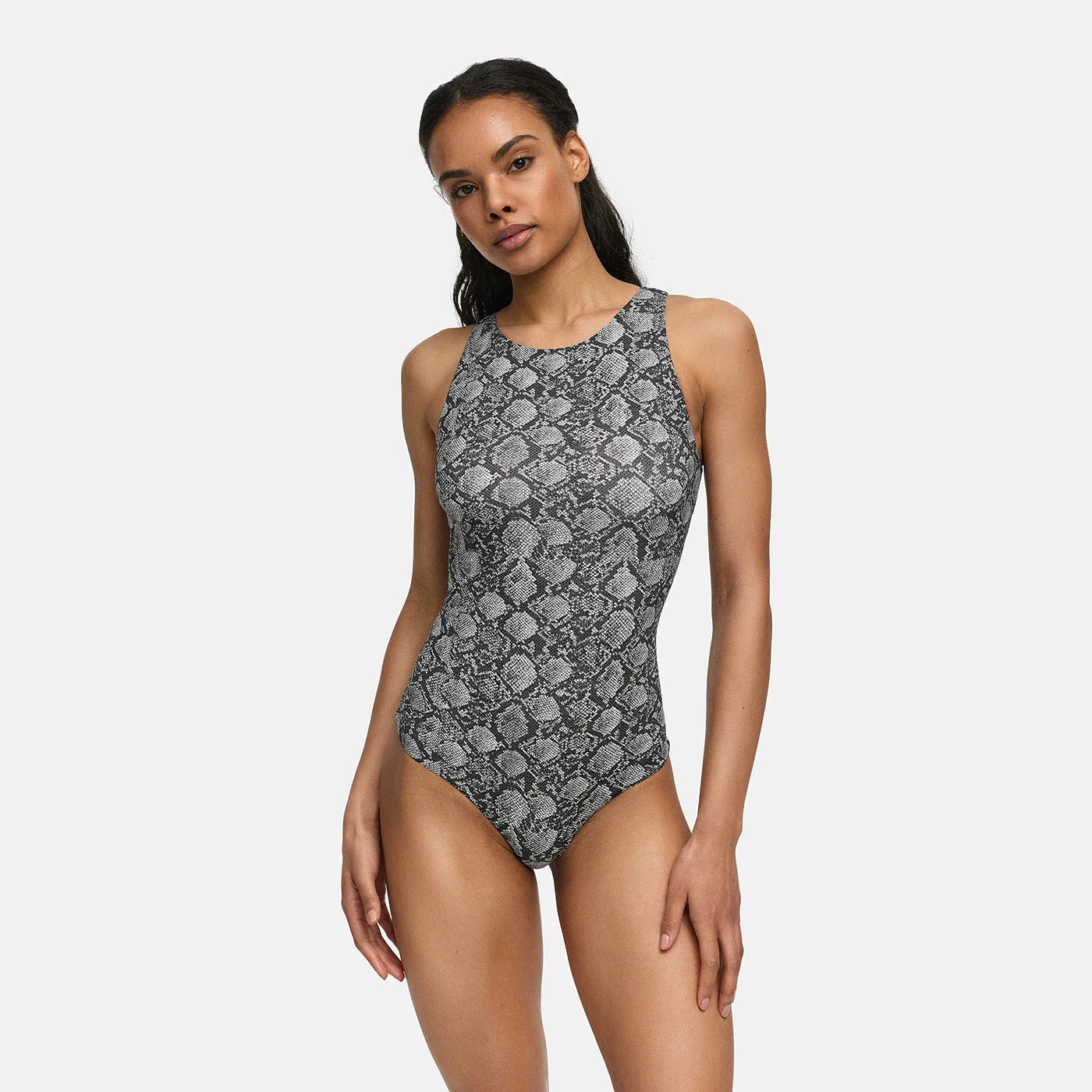 Crew Neck Thong Bodysuit
