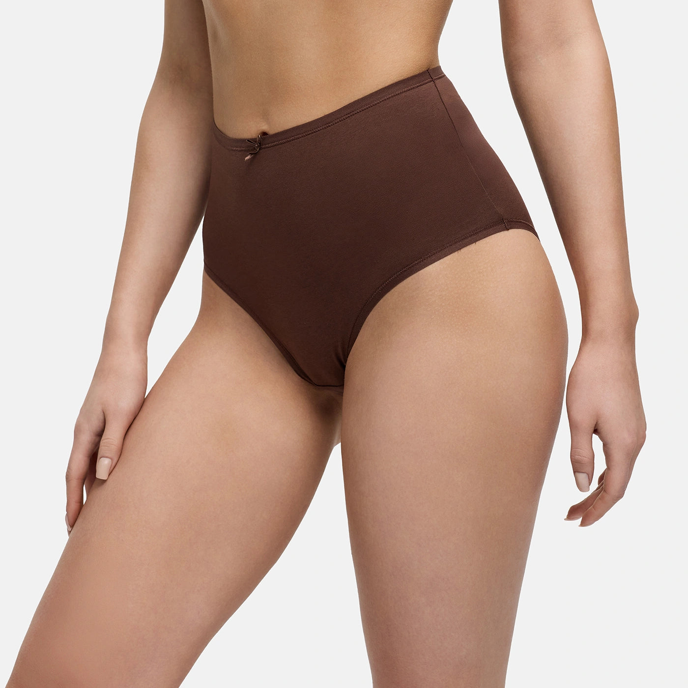High-Waist Cotton Briefs