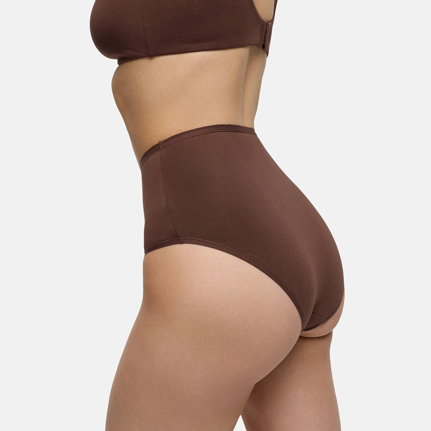 High-Waist Cotton Briefs