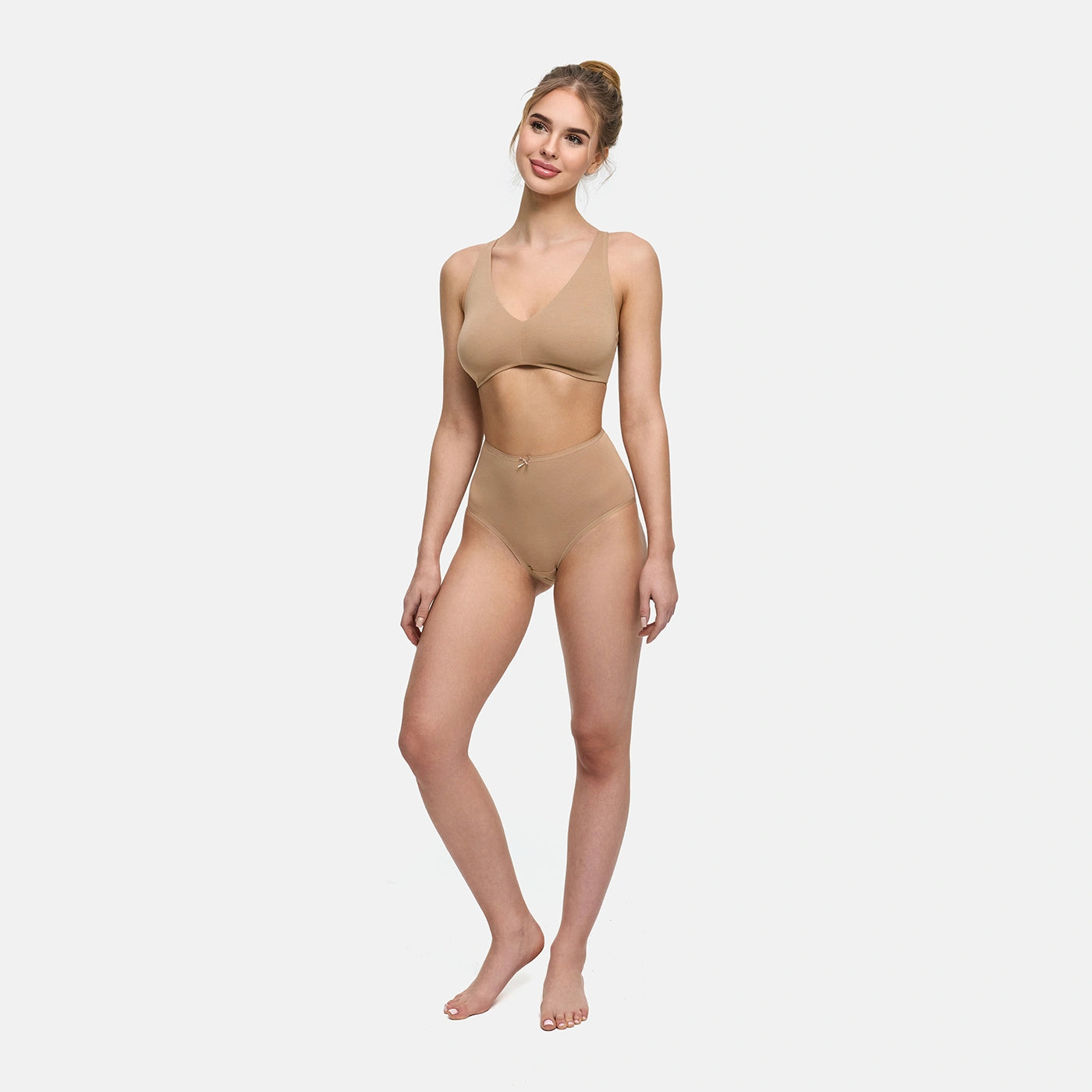 High-Waist Cotton Briefs