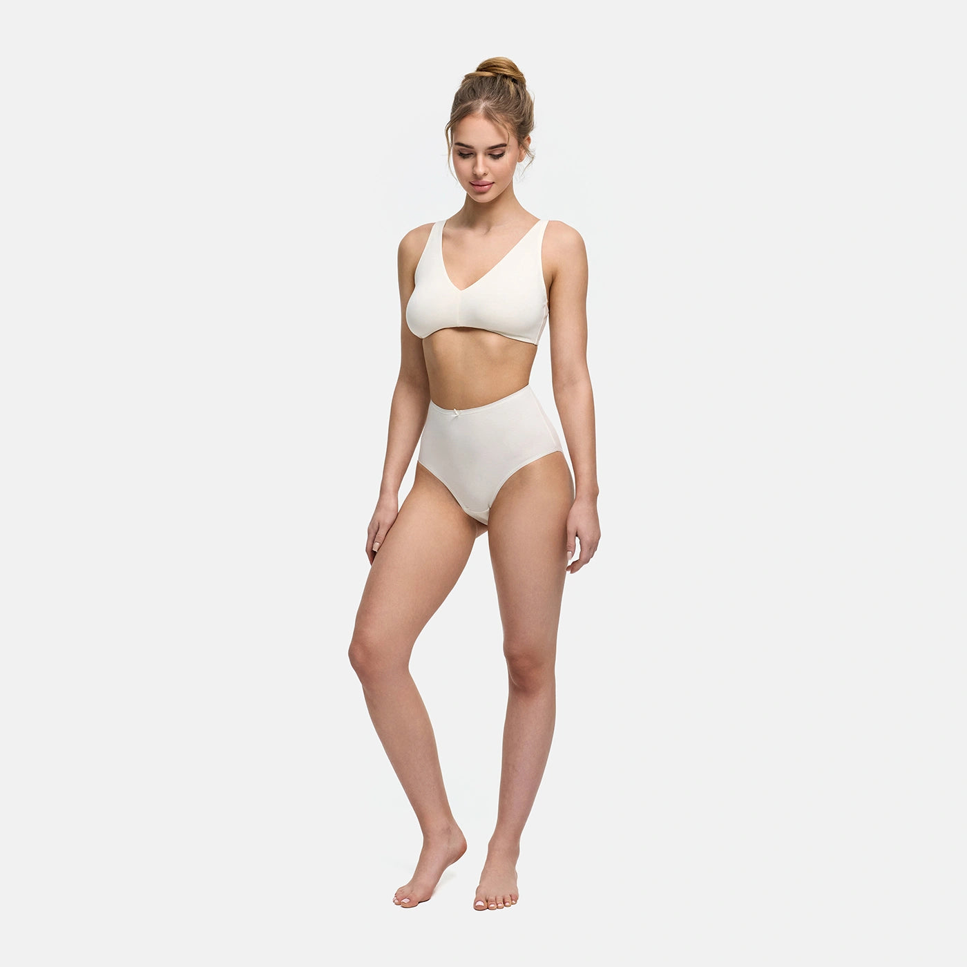 High-Waist Cotton Briefs