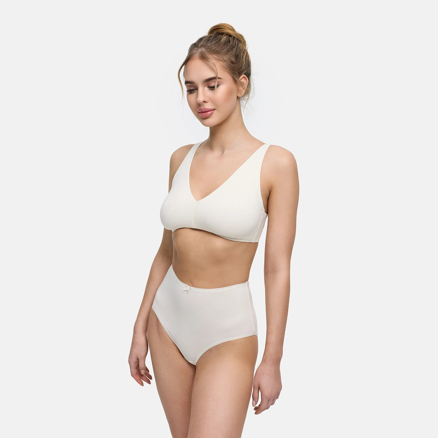 High-Waist Cotton Briefs