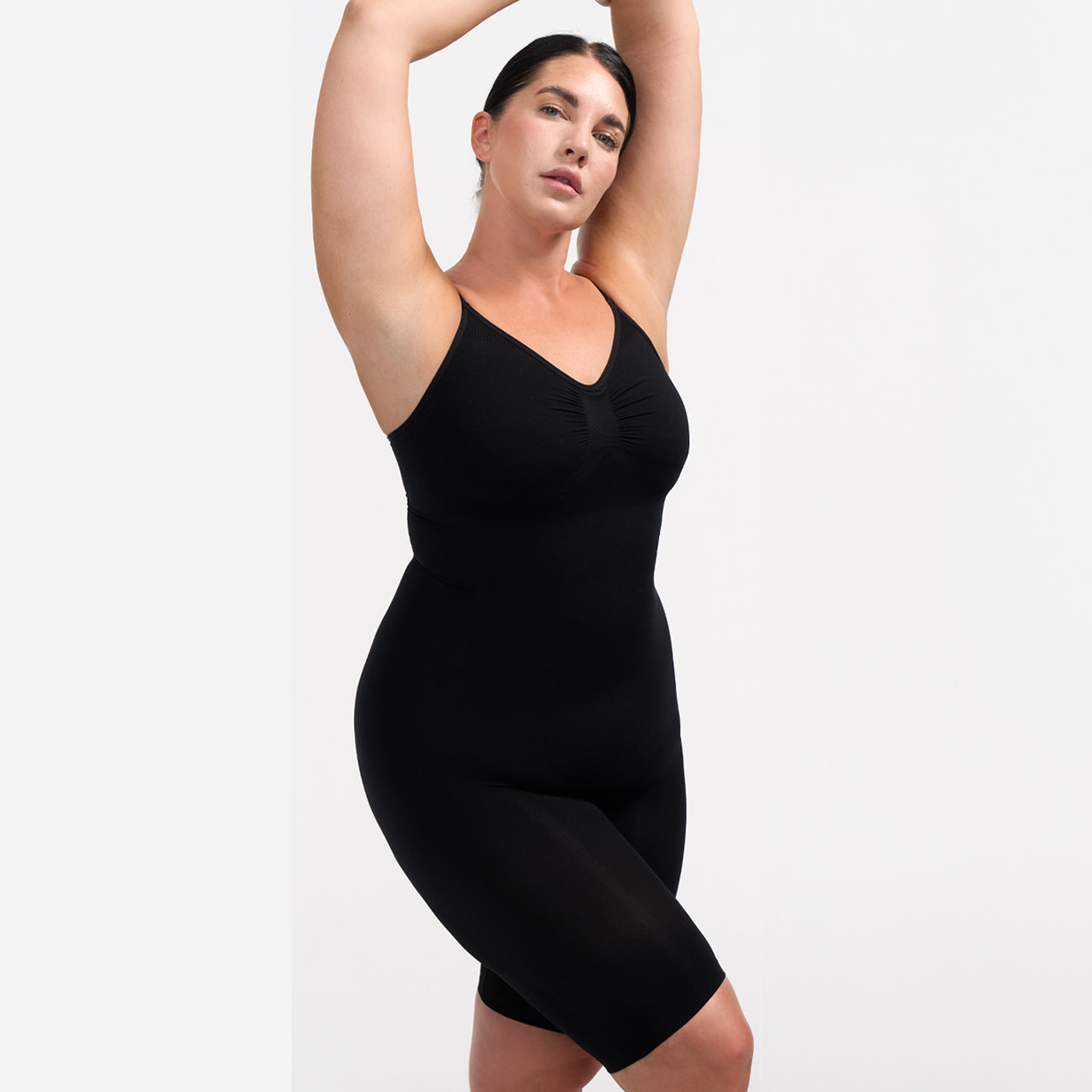 Bodysuit Sculpting Shapewear mit Shorts - Orta Sıkılaştırma