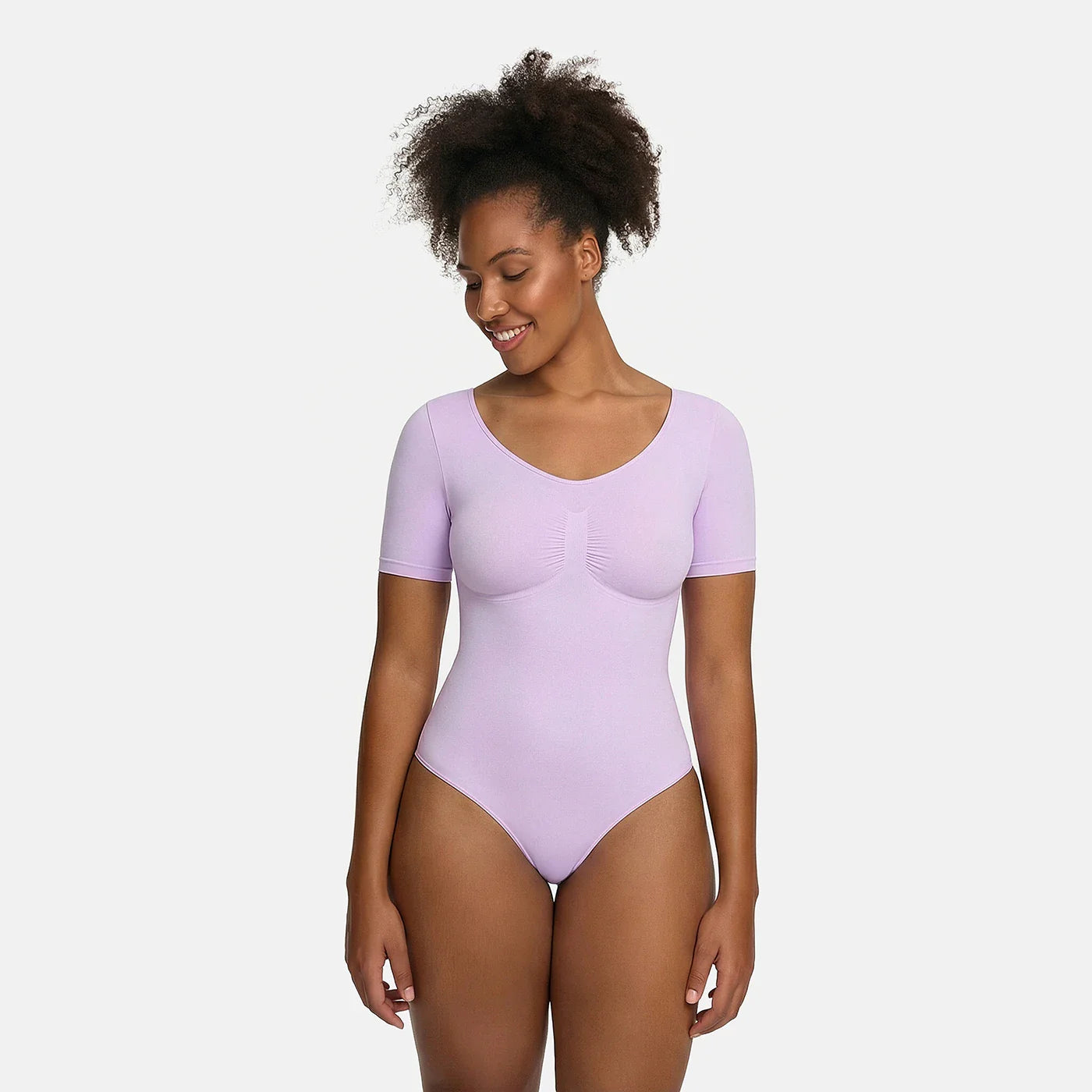 T-Shirt Bodysuit Sculpting Shapewear with Briefs
