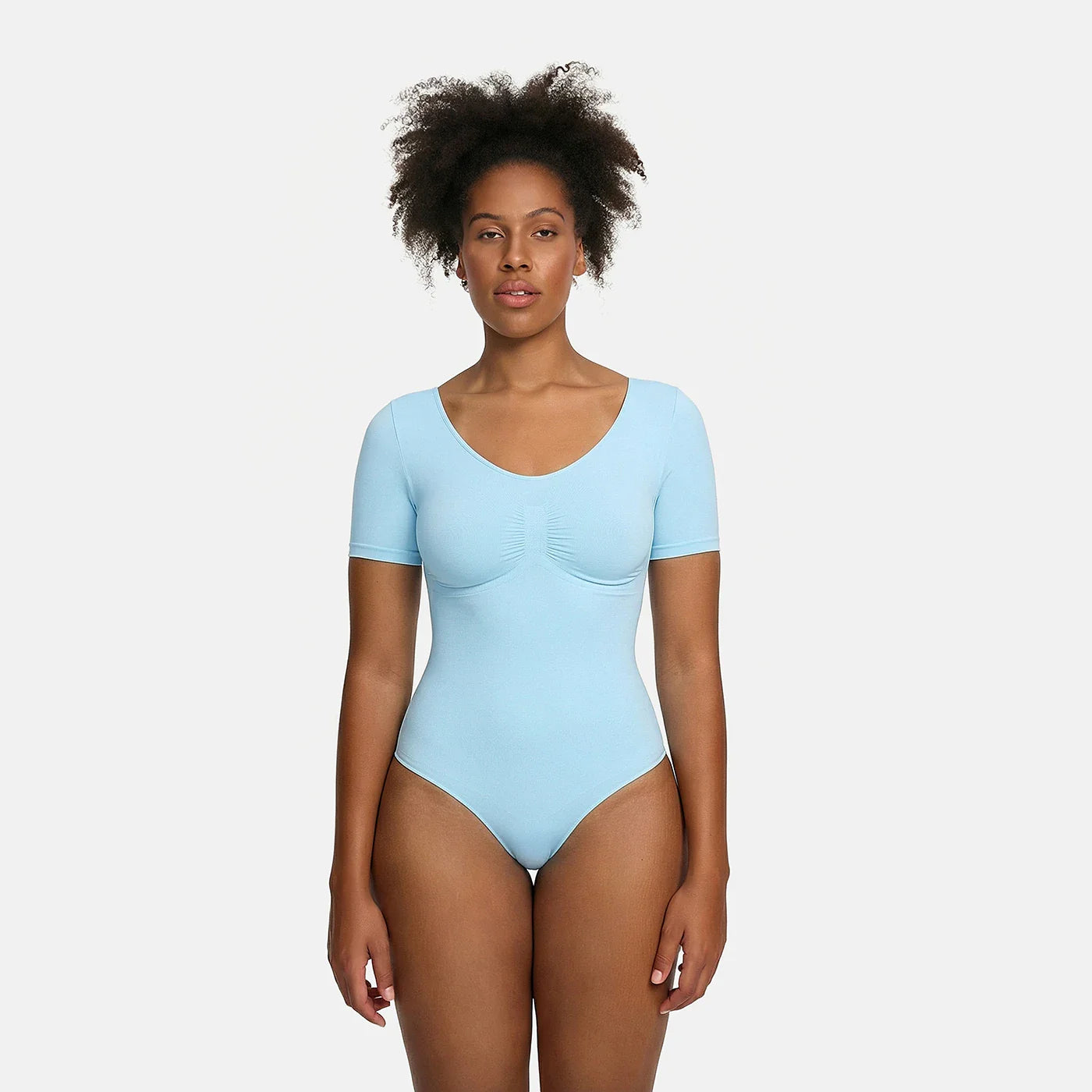 T-Shirt Bodysuit Sculpting Shapewear with Briefs