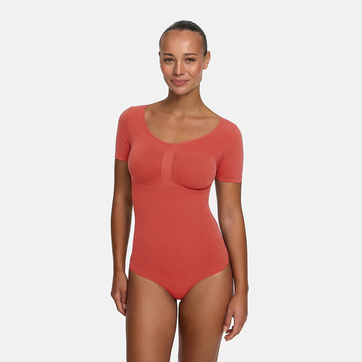 T-shirt bodysuit sculpting shapewear met string