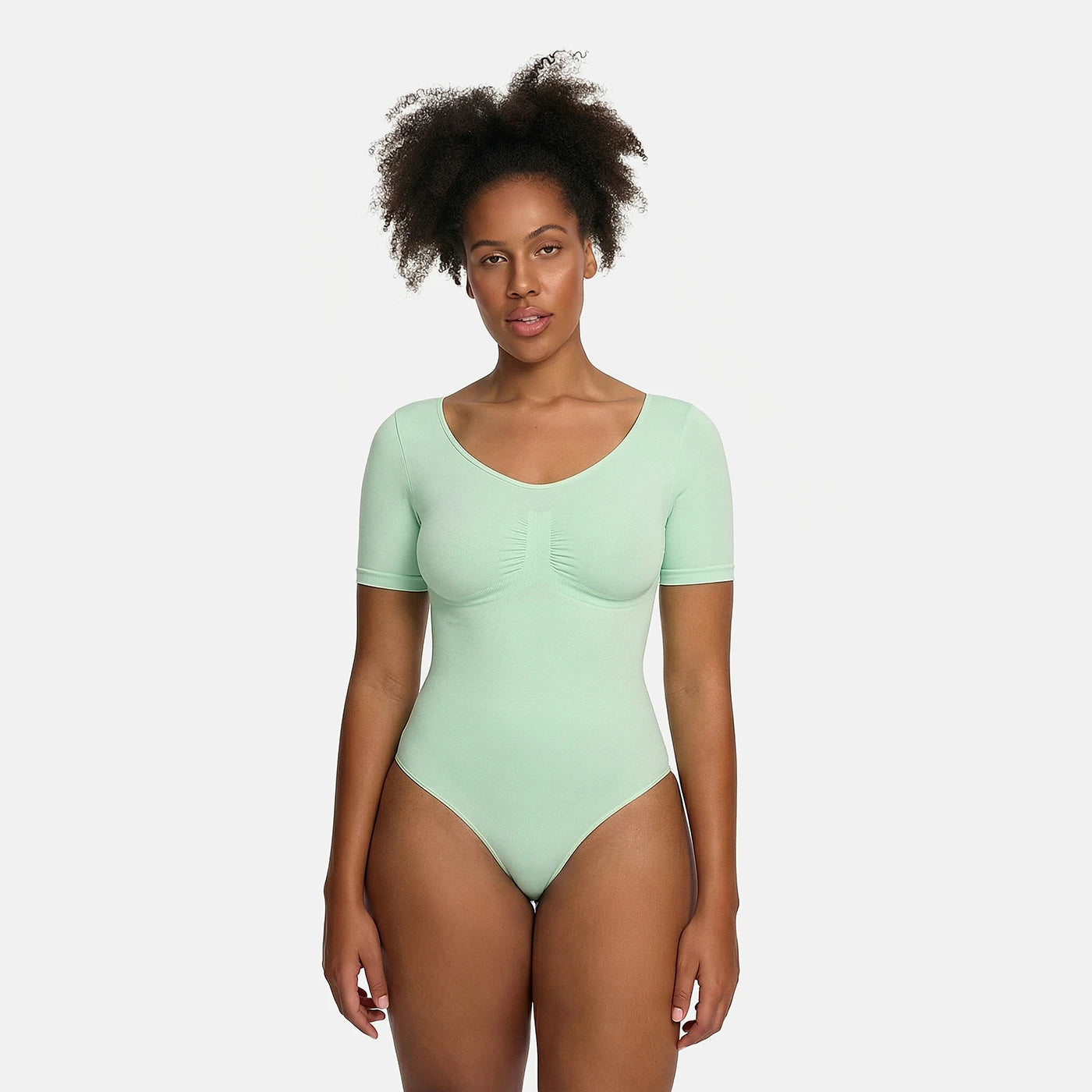 T-Shirt Bodysuit Sculpting Shapewear with Briefs