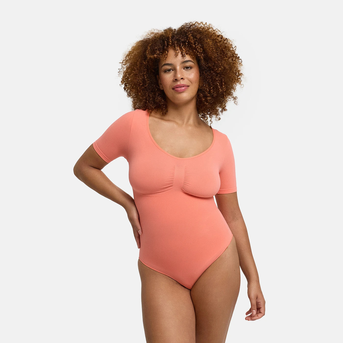 T-Shirt Bodysuit Sculpting Shapewear with Briefs