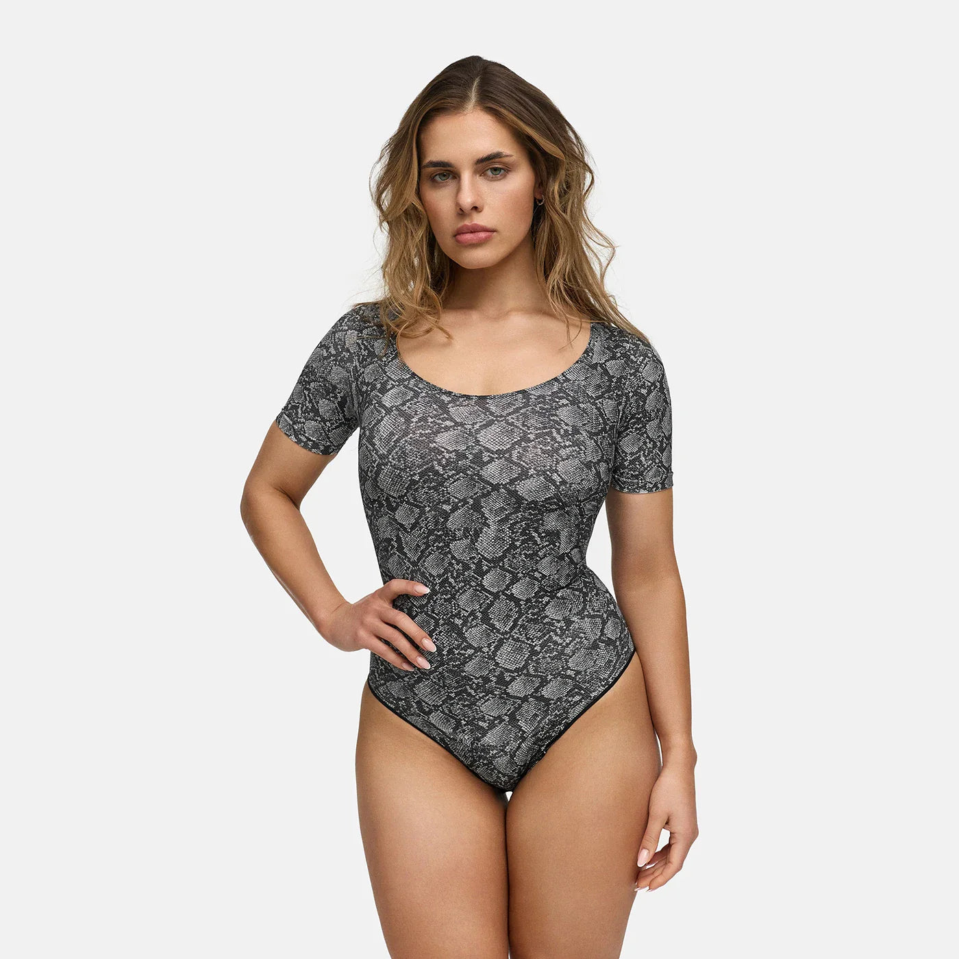 T-Shirt Bodysuit Sculpting Shapewear with Briefs