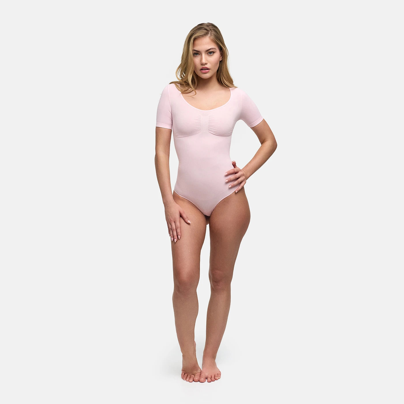 T-shirt bodysuit sculpting shapewear met string