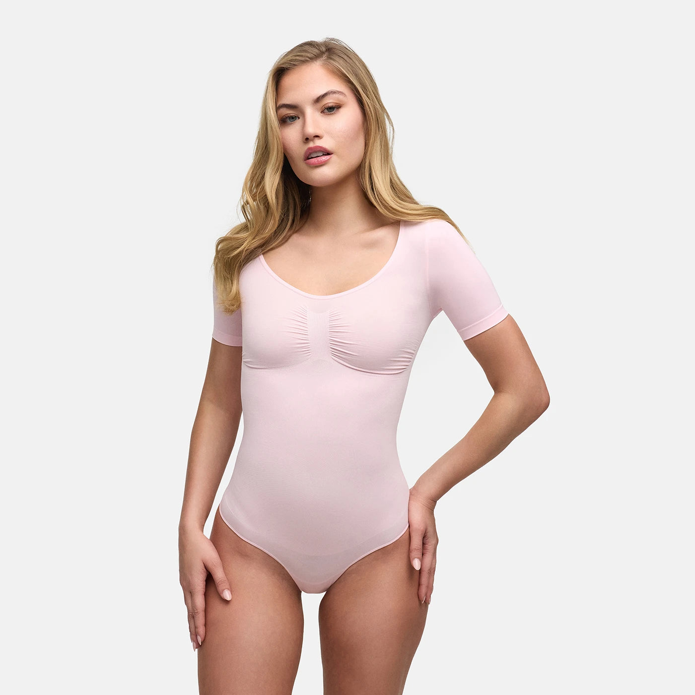 T-shirt bodysuit sculpting shapewear met string