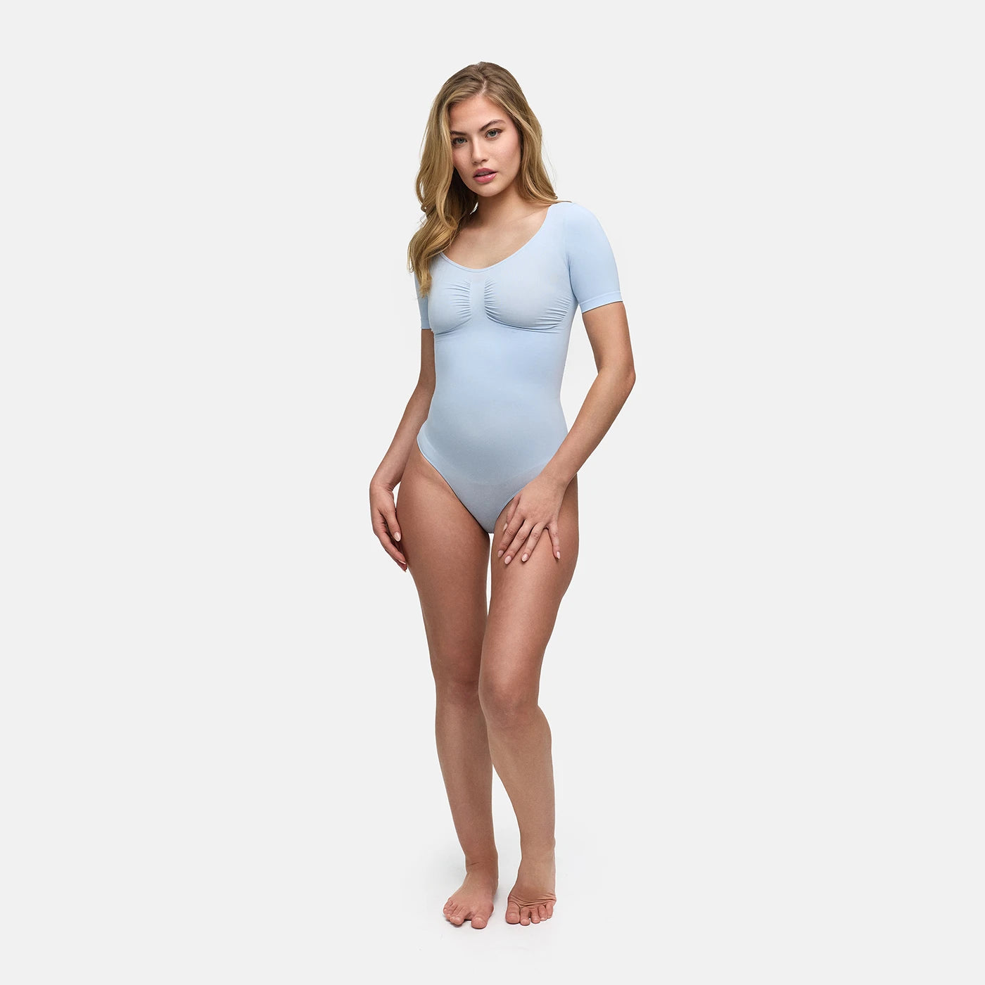 T-shirt bodysuit sculpting shapewear met string
