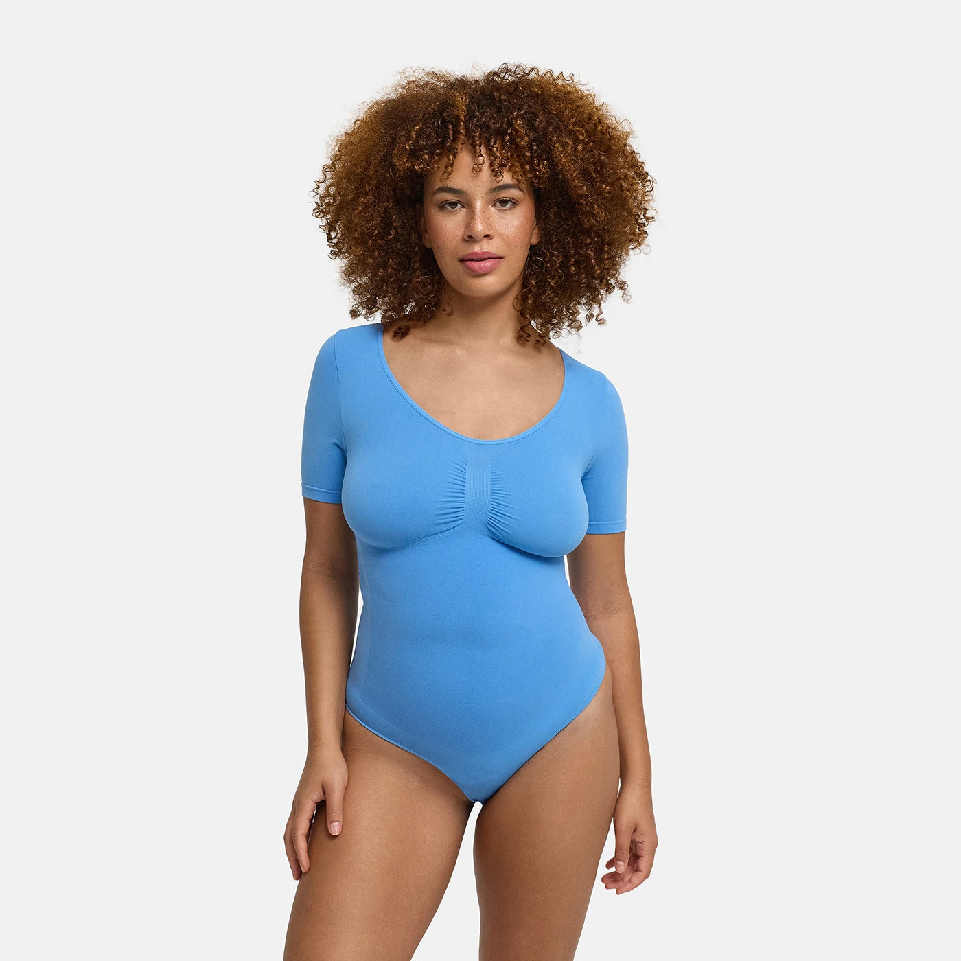 T-shirt bodysuit sculpting shapewear met string