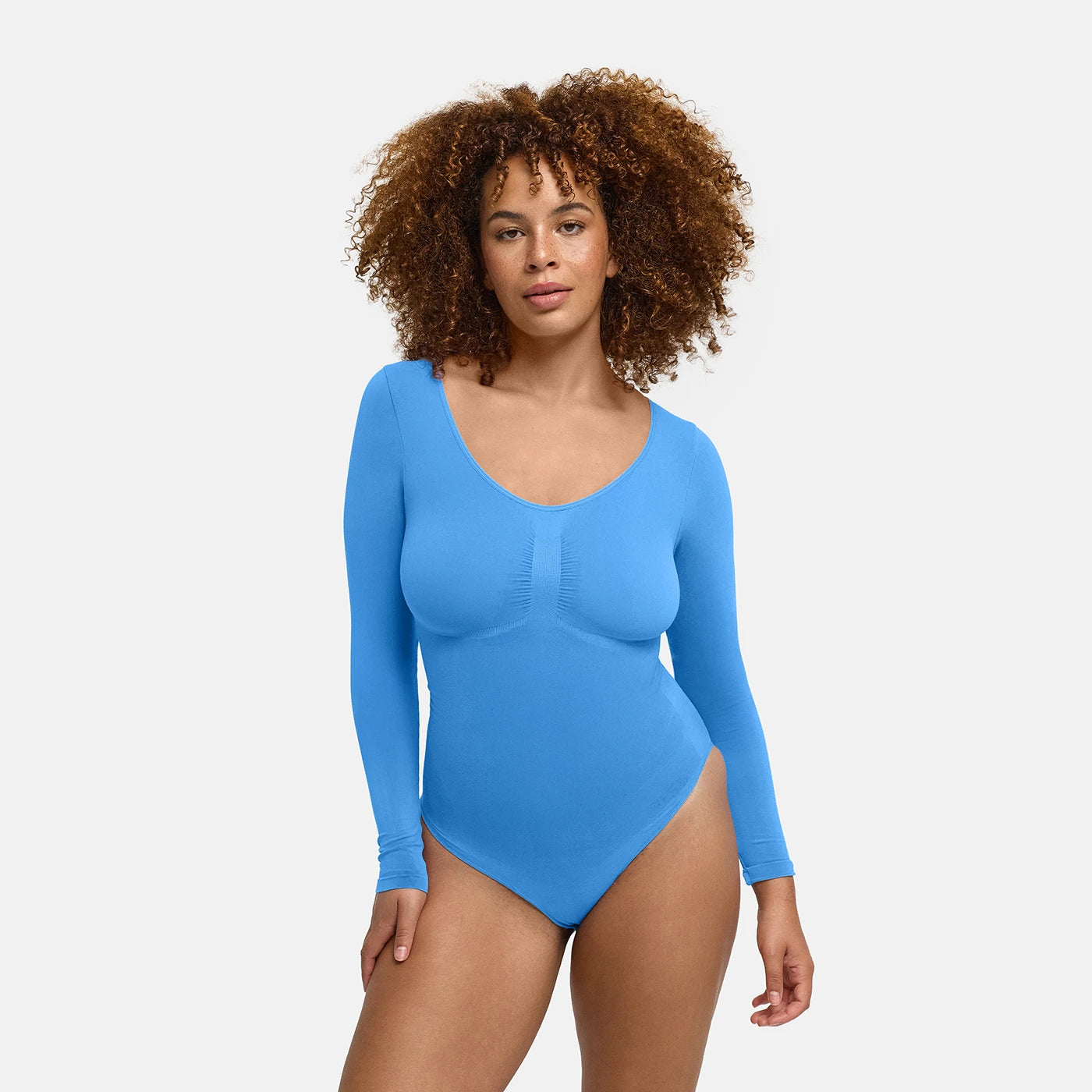 Body contenitivo modellante a maniche lunghe con slip