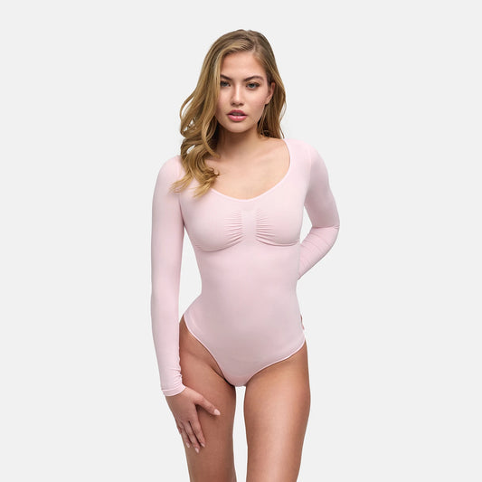 Bodysuit Sculpting Shapewear Longsleeve met string