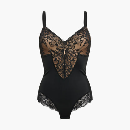 Sculpting Lace Shapewear Bodysuit with Briefs