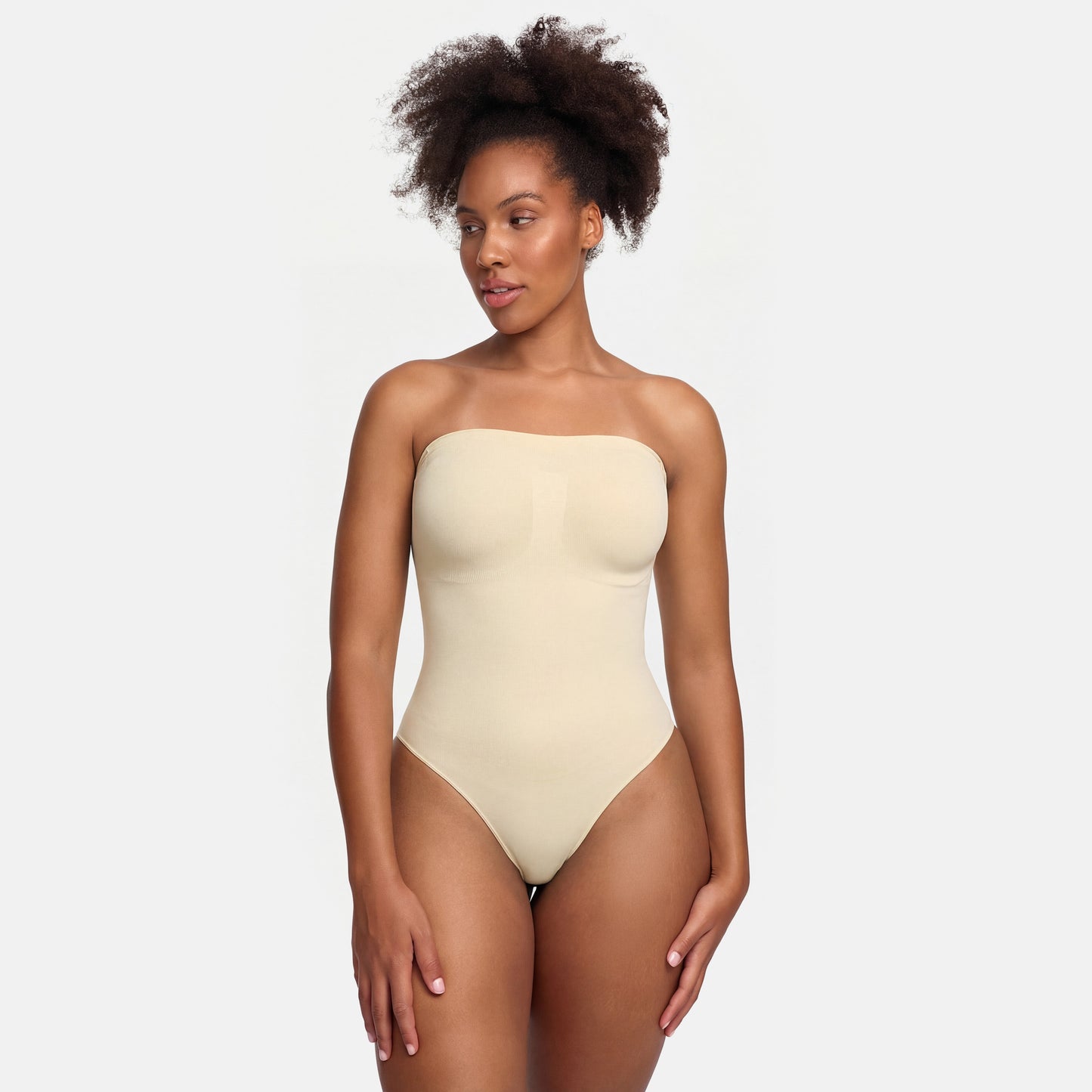 Strapless Sculpting Shapewear Thong Bodysuit