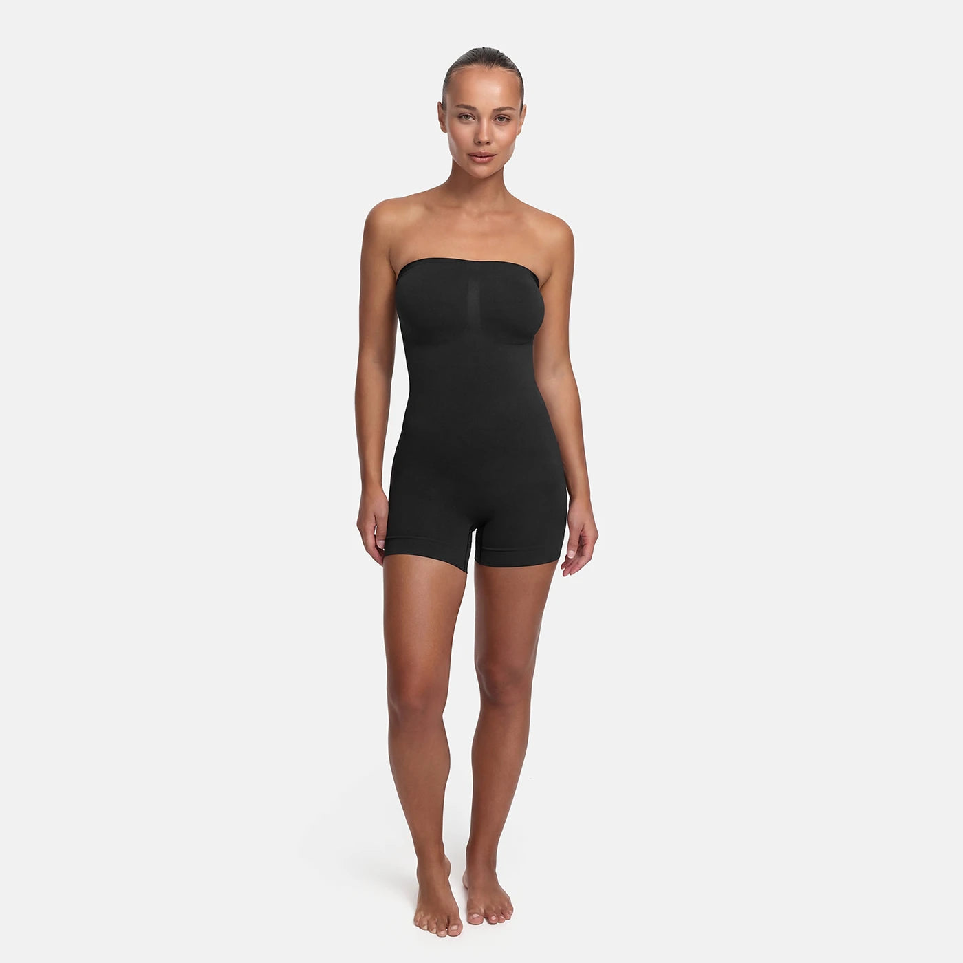 Mouwenloze bodysuit sculpting shapewear met shorts