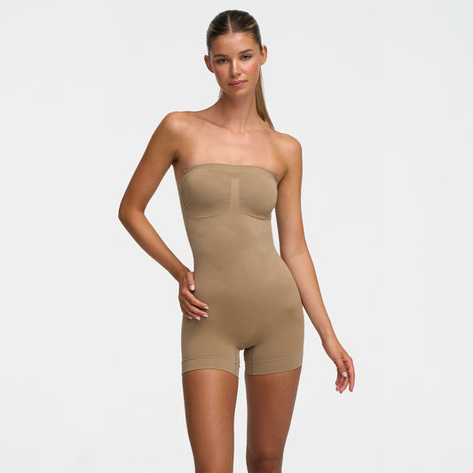 Mouwenloze bodysuit sculpting shapewear met shorts