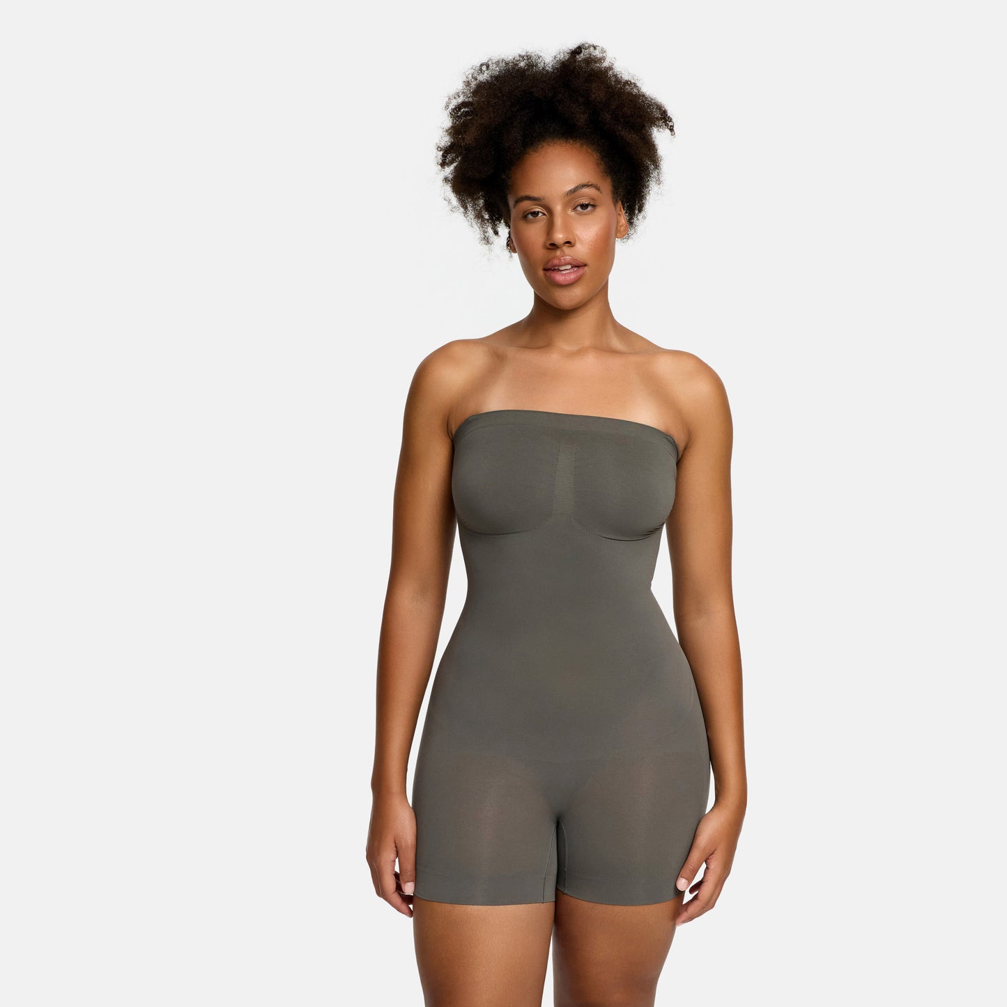Mouwenloze bodysuit sculpting shapewear met shorts