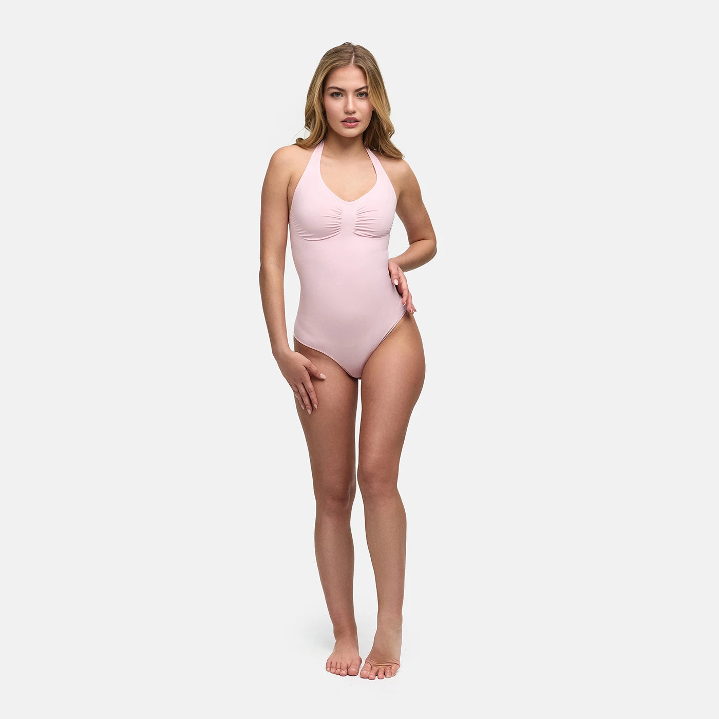 Halterneck shapewear met string