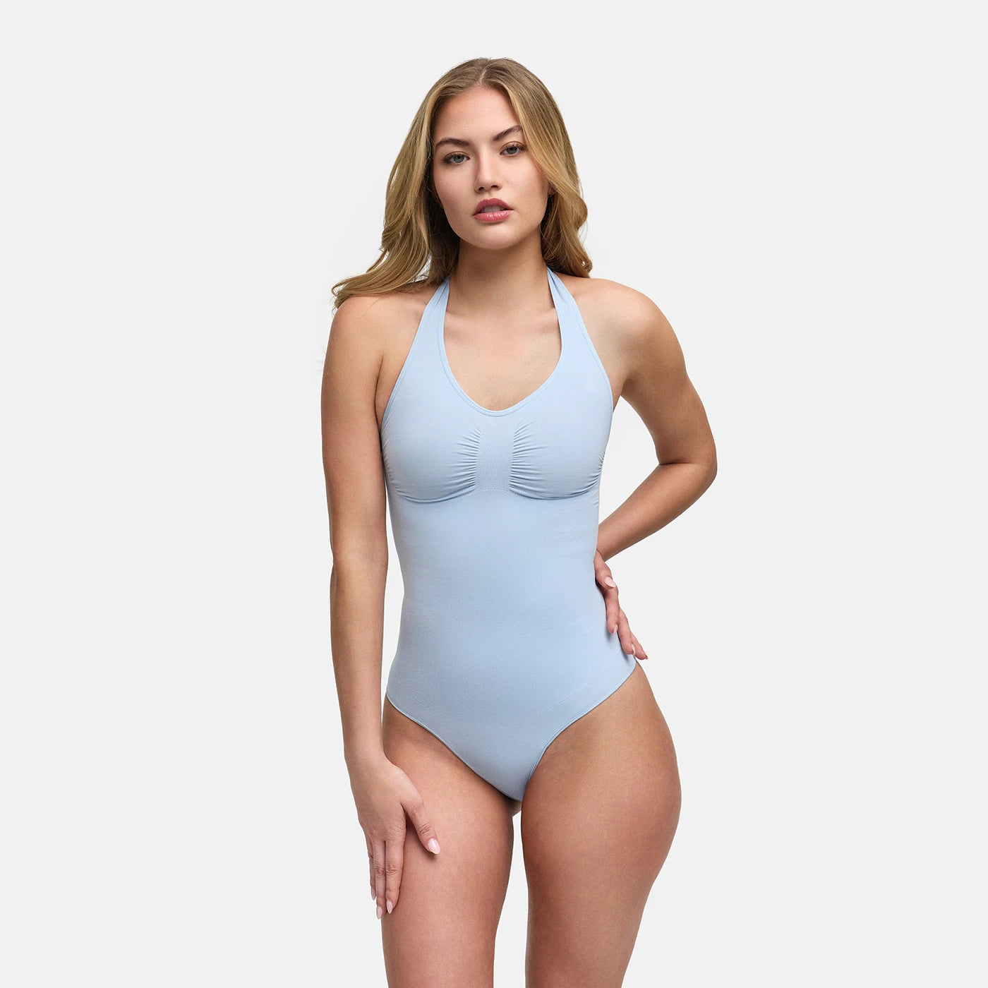Halterneck shapewear met string