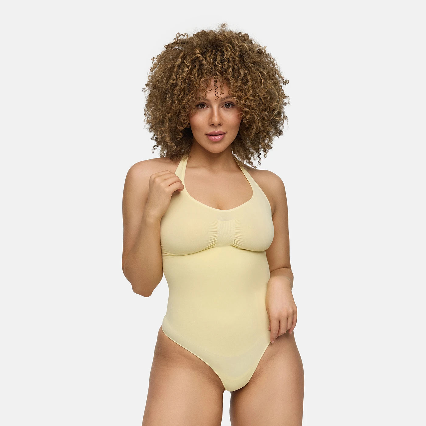 Halterneck shapewear met string