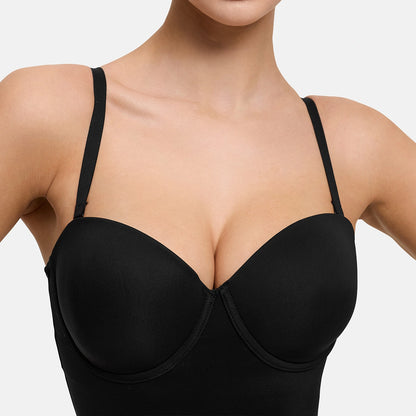 Push-up bodysuit with thong