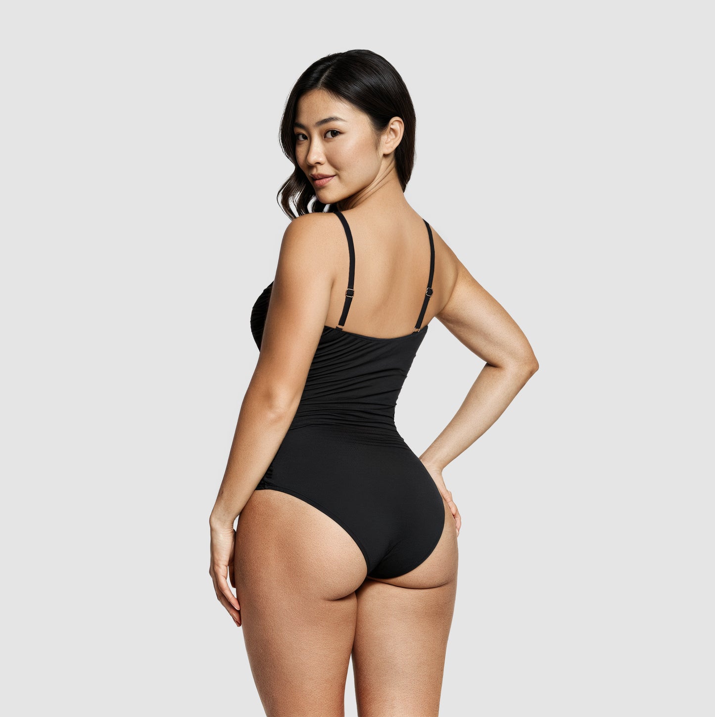 Shaping-badpak met plooitjes