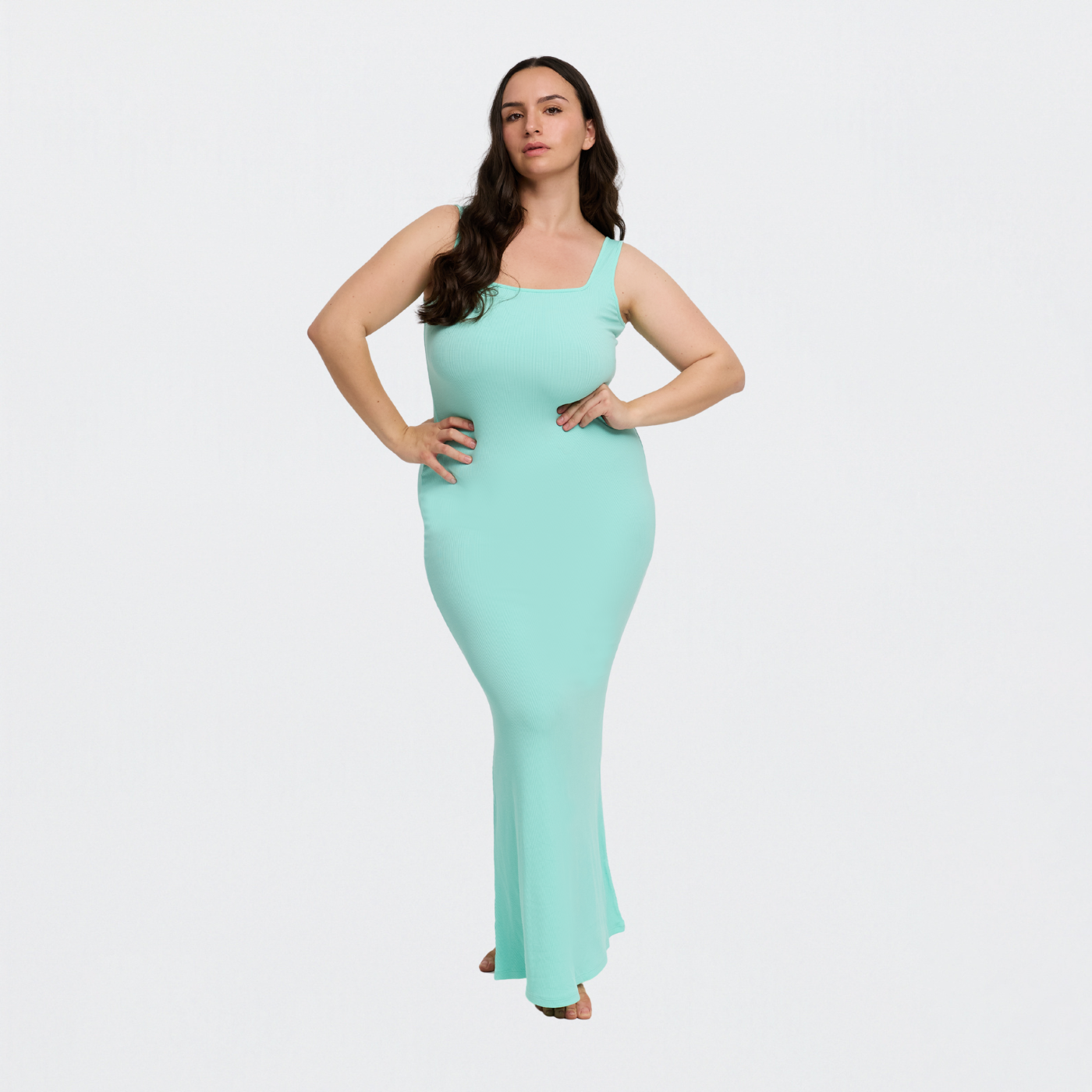 Ribbed Tank Top Maxikleid