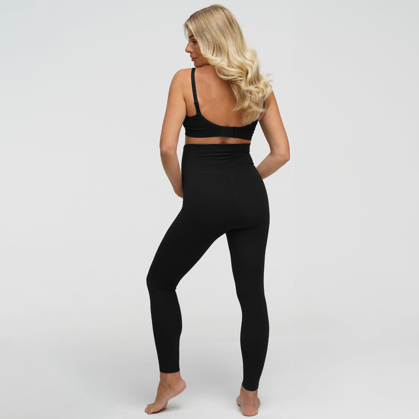 Leggings de maternidad sin costuras de talle alto