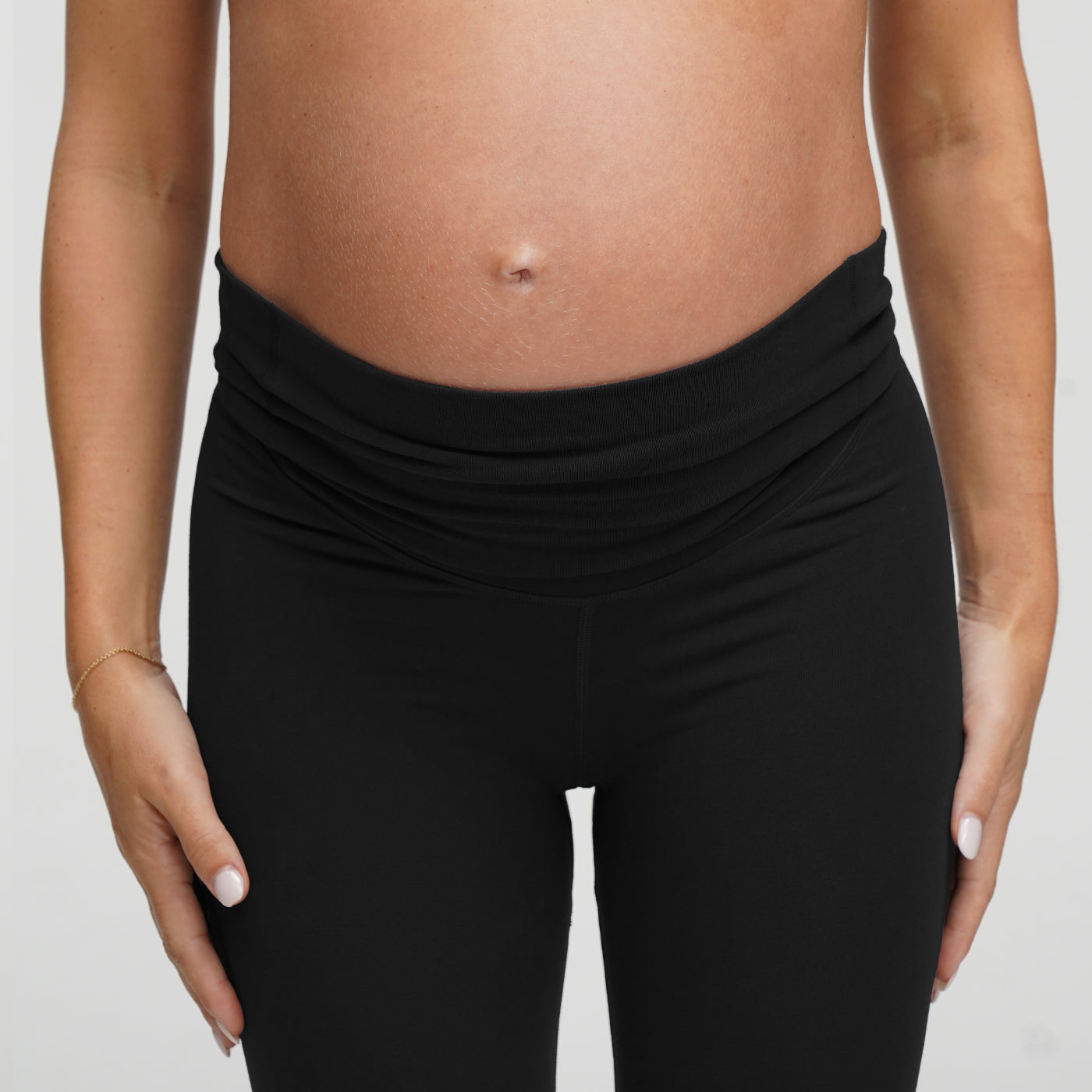 Leggings de maternidad sin costuras de talle alto