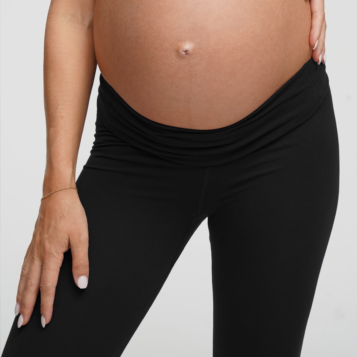 Leggings de maternidad sin costuras de talle alto