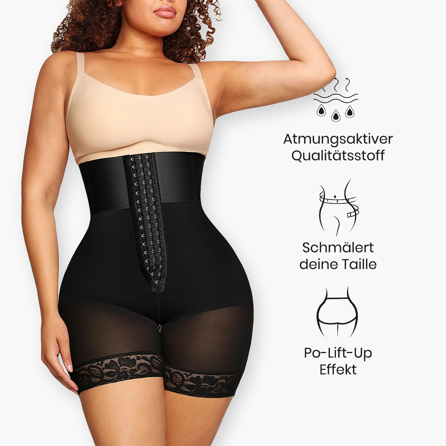 Short modellanti a vita alta con effetto push-up e supporto addominale
