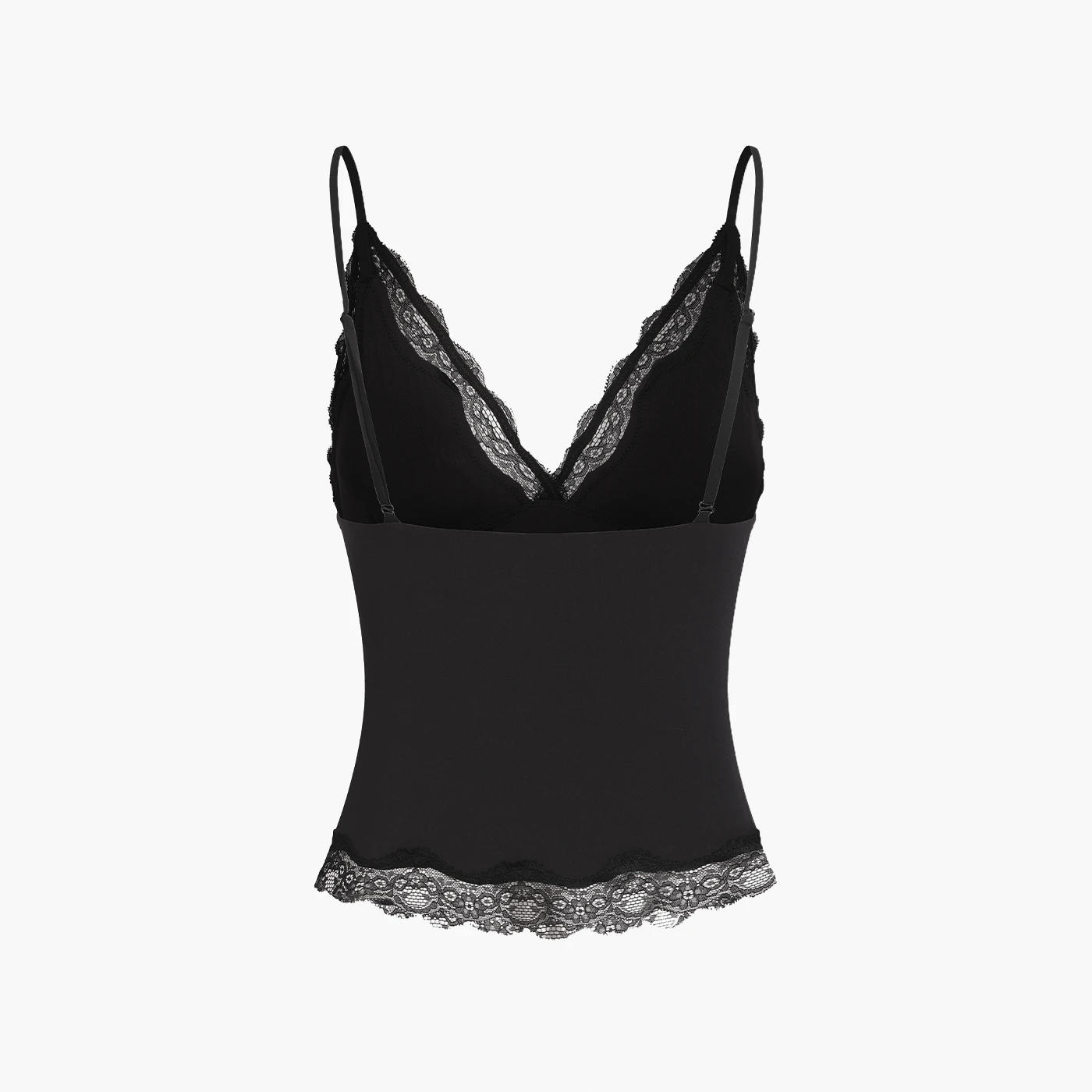 Deep Neck Lace Top