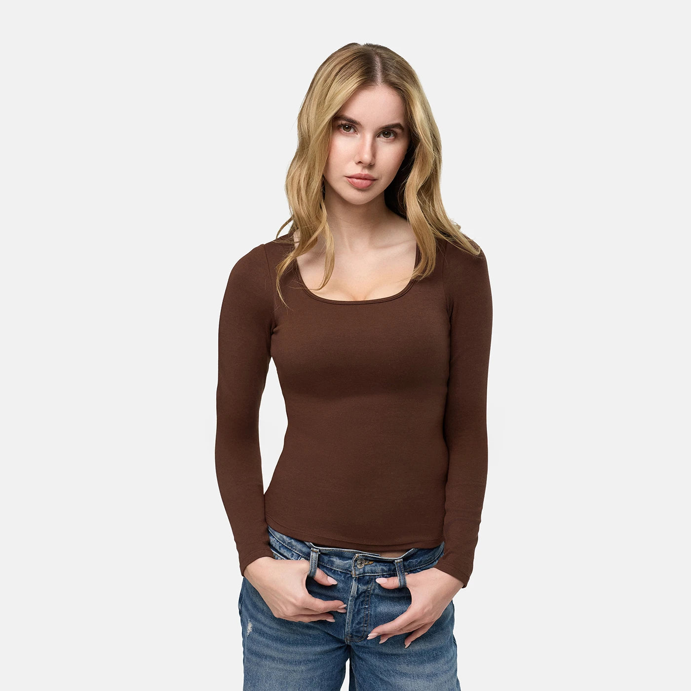 Débardeur en coton avec soutien-gorge push-up intégré